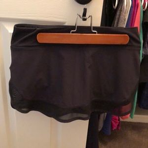 Black Lululemon tennis skirt